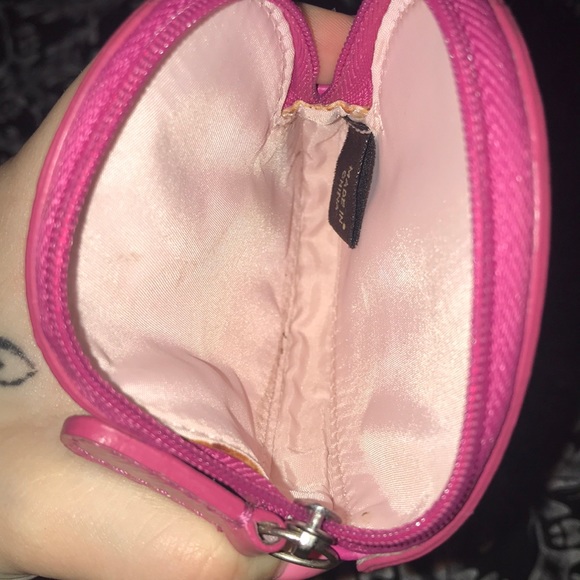 Coach Pink Heart Coin Purse - Picture 5 of 7